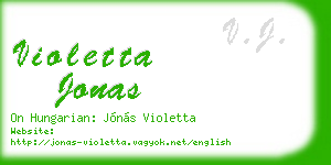 violetta jonas business card